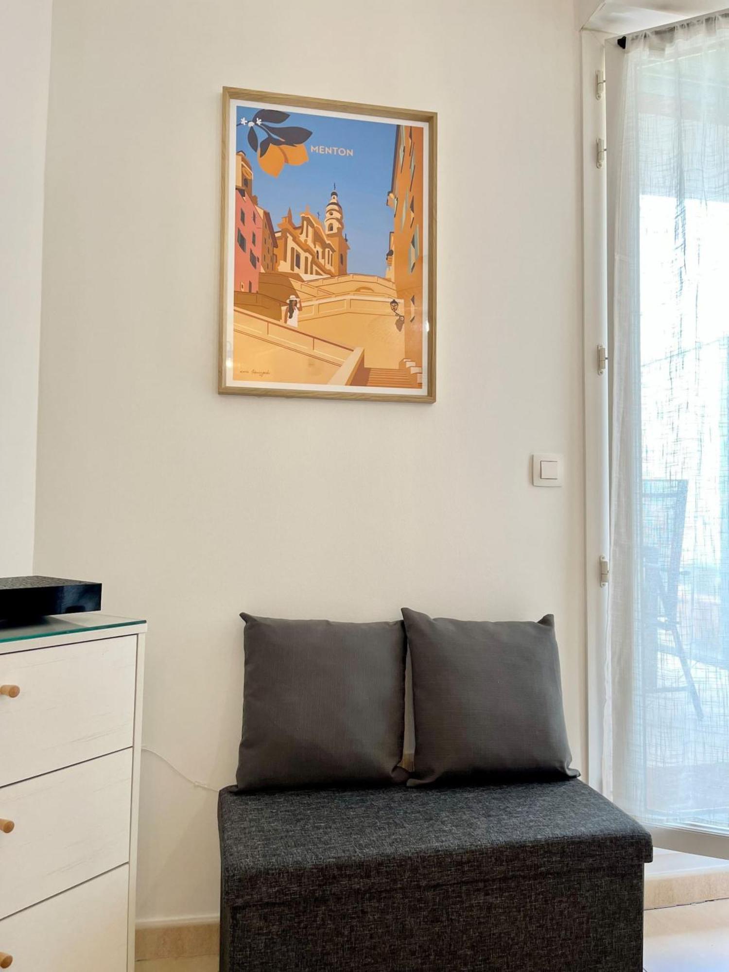 'La Villa Melanie' Neuf, Equipe, Terrasse, Centre Мантон Екстер'єр фото